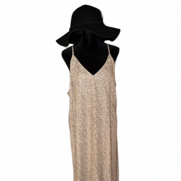 LN Jenni Kayne perfect fitting womens cream leopard slipdress, viscose size XXL - Picture 7 of 14